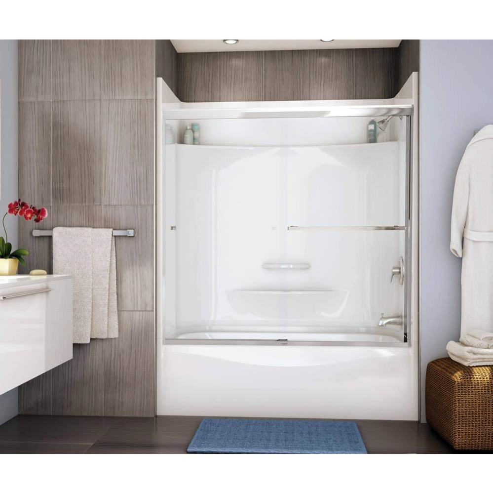 TOF-3260 AFR AcrylX Alcove Left-Hand Drain Bathtub in White