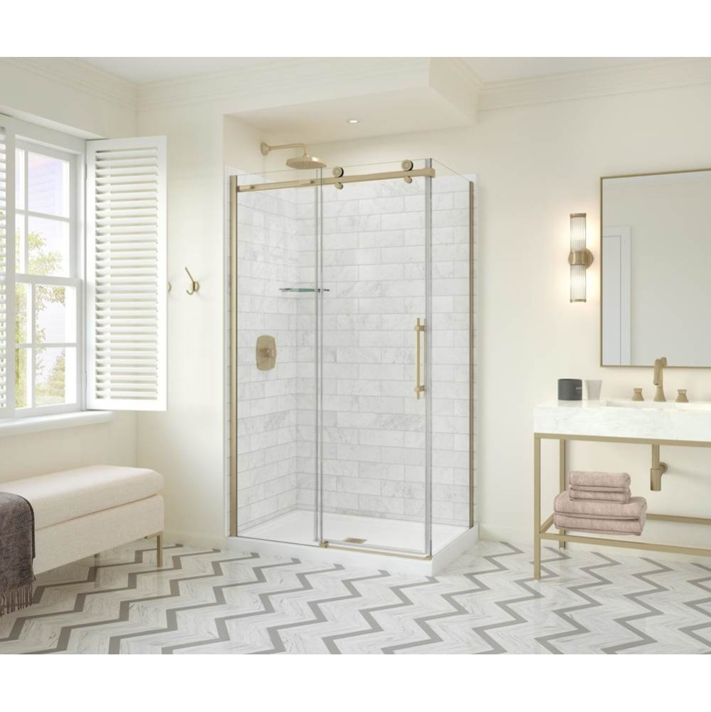 Odyssey SC 48&apos;&apos; x 32&apos;&apos; x 78&apos;&apos; 8mm Sliding Shower Door for Corner Ins
