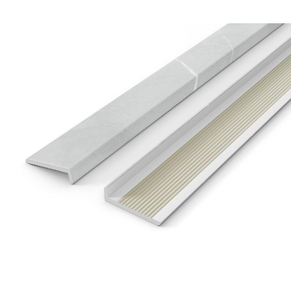 Manhattan Edge Trim 94 in. in Marble Light Grey
