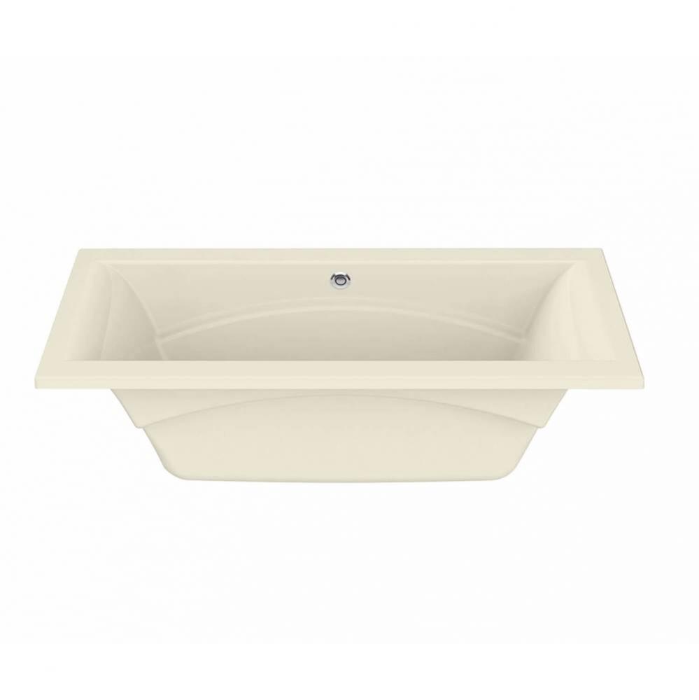 Optik 7236 Acrylic Undermount Center Drain Aerofeel Bathtub in Bone