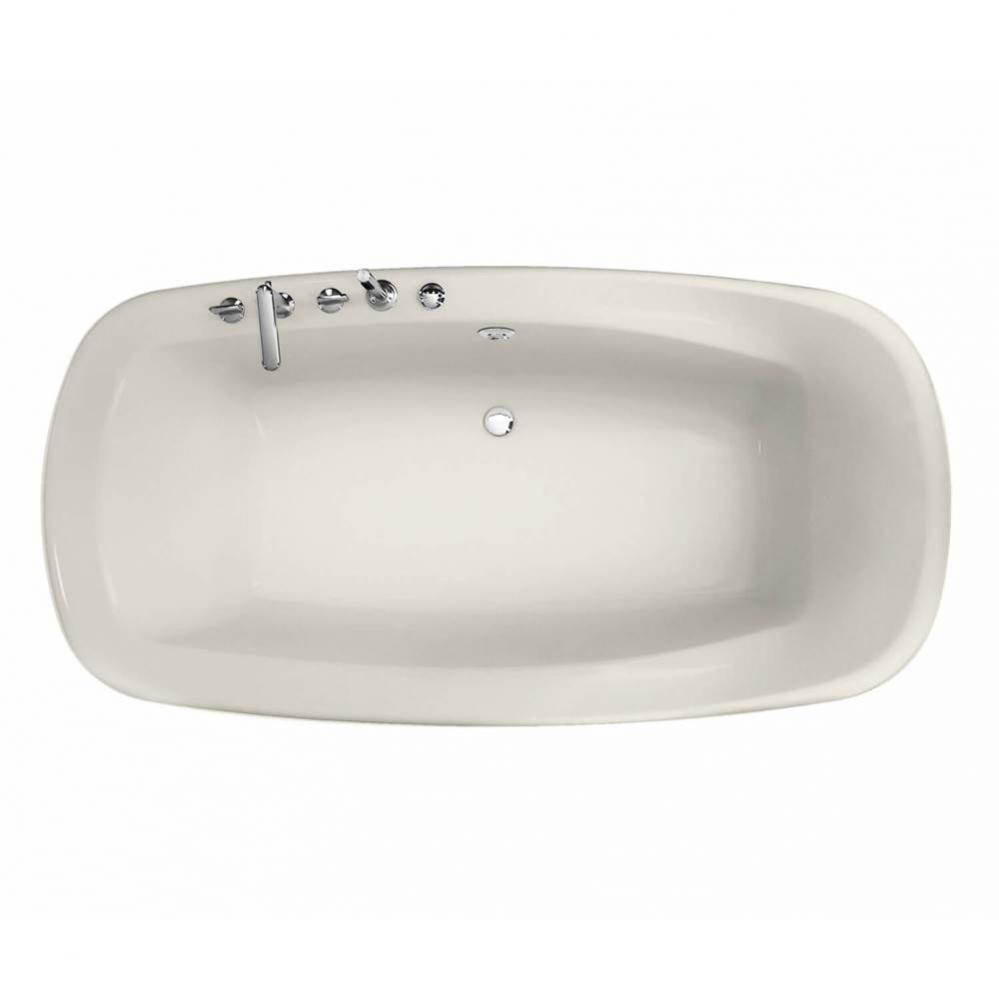 Eterne 7236 Acrylic Drop-in Center Drain Bathtub in Biscuit