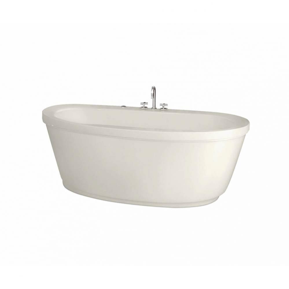 Jazz F 66 in. x 36 in. Freestanding Bathtub with Center Drain in Biscuit