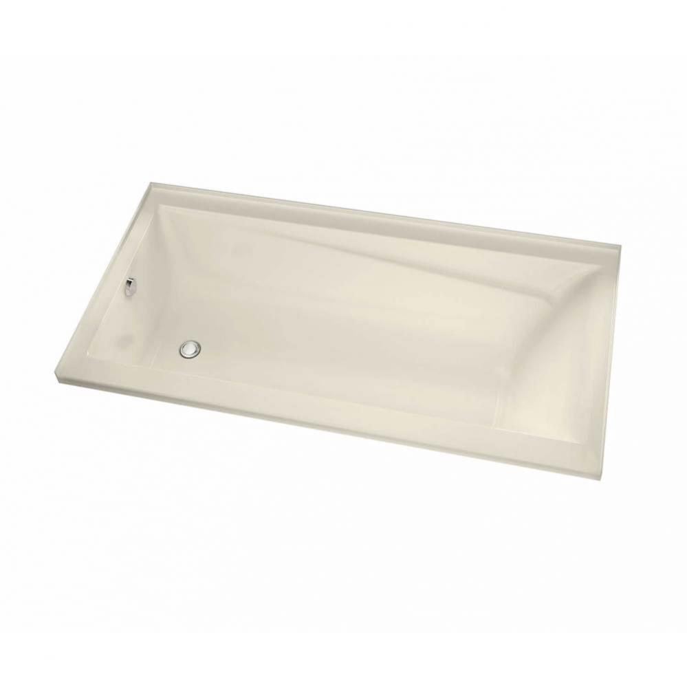 New Town IF 59.75 in. x 32 in. Alcove Bathtub with Aerosens System Left Drain in Bone