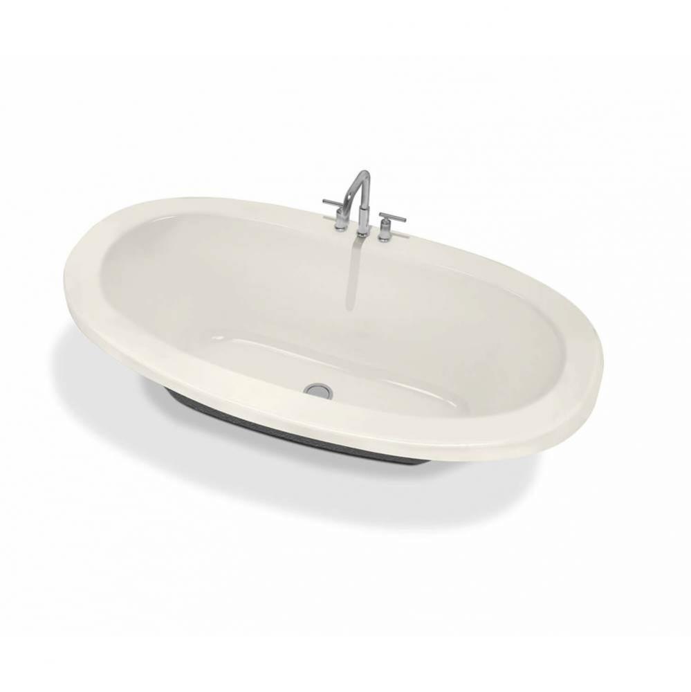 Serenade 66 in. x 36 in. Drop-in Bathtub with Whirlpool System Center Drain in Biscuit