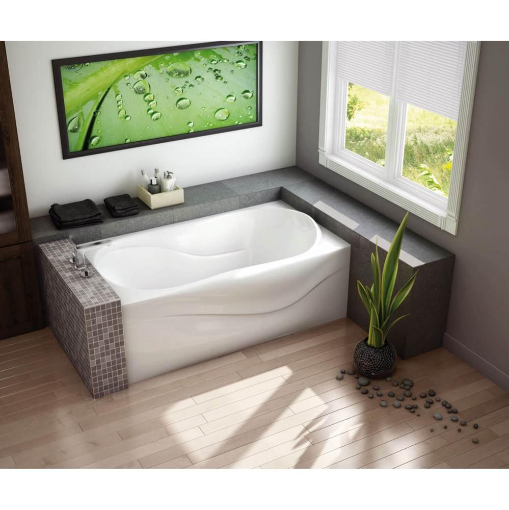 Murmur A 59.875 in. x 33.375 in. Alcove Bathtub with Combined Hydrosens/Aerosens System Left Drain