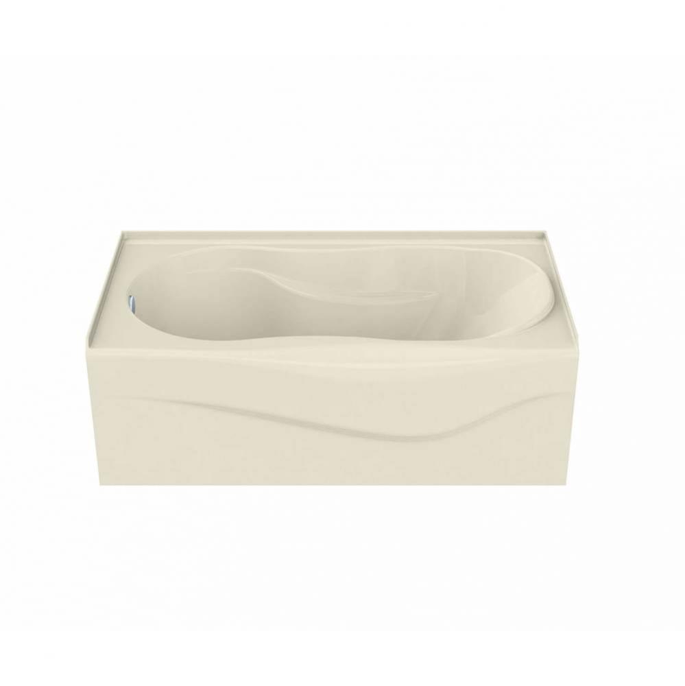 Murmur A 59.875 in. x 33.375 in. Alcove Bathtub with Hydrosens System Left Drain in Bone