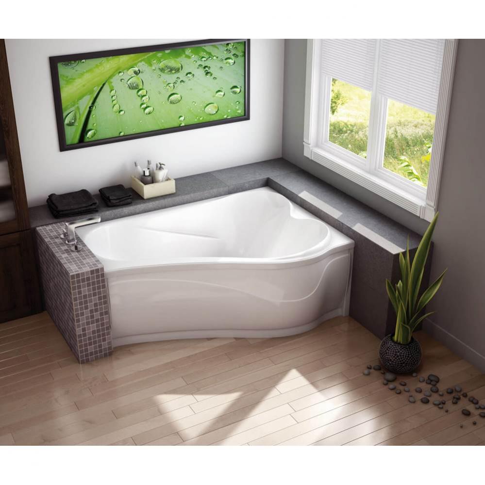 Murmur ASY 59.875 in. x 42.875 in. Drop-in Bathtub with Aerosens System Left Drain in White