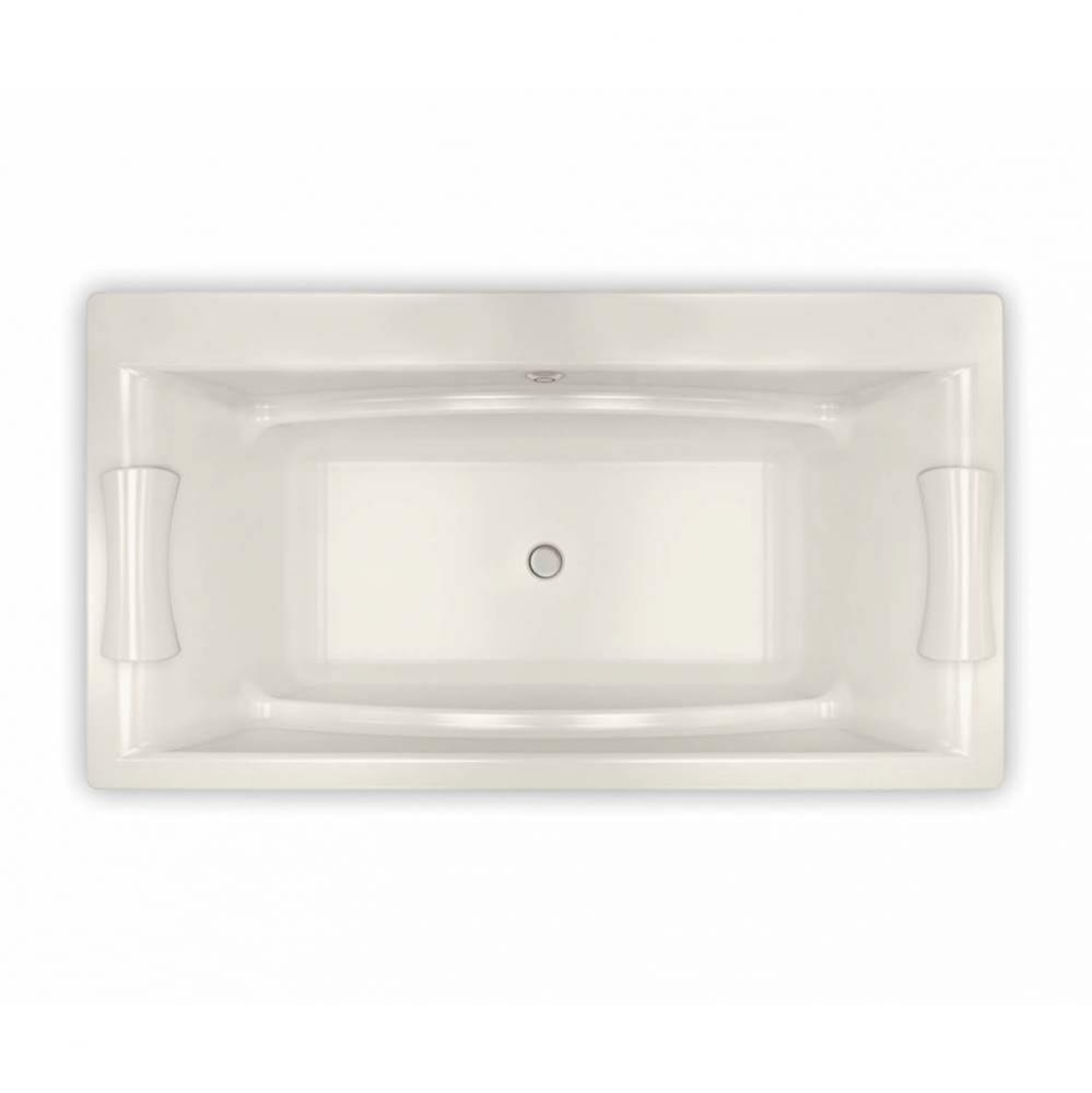 Optik C 66 in. x 36 in. Drop-in Bathtub with Aerofeel System Center Drain in Biscuit