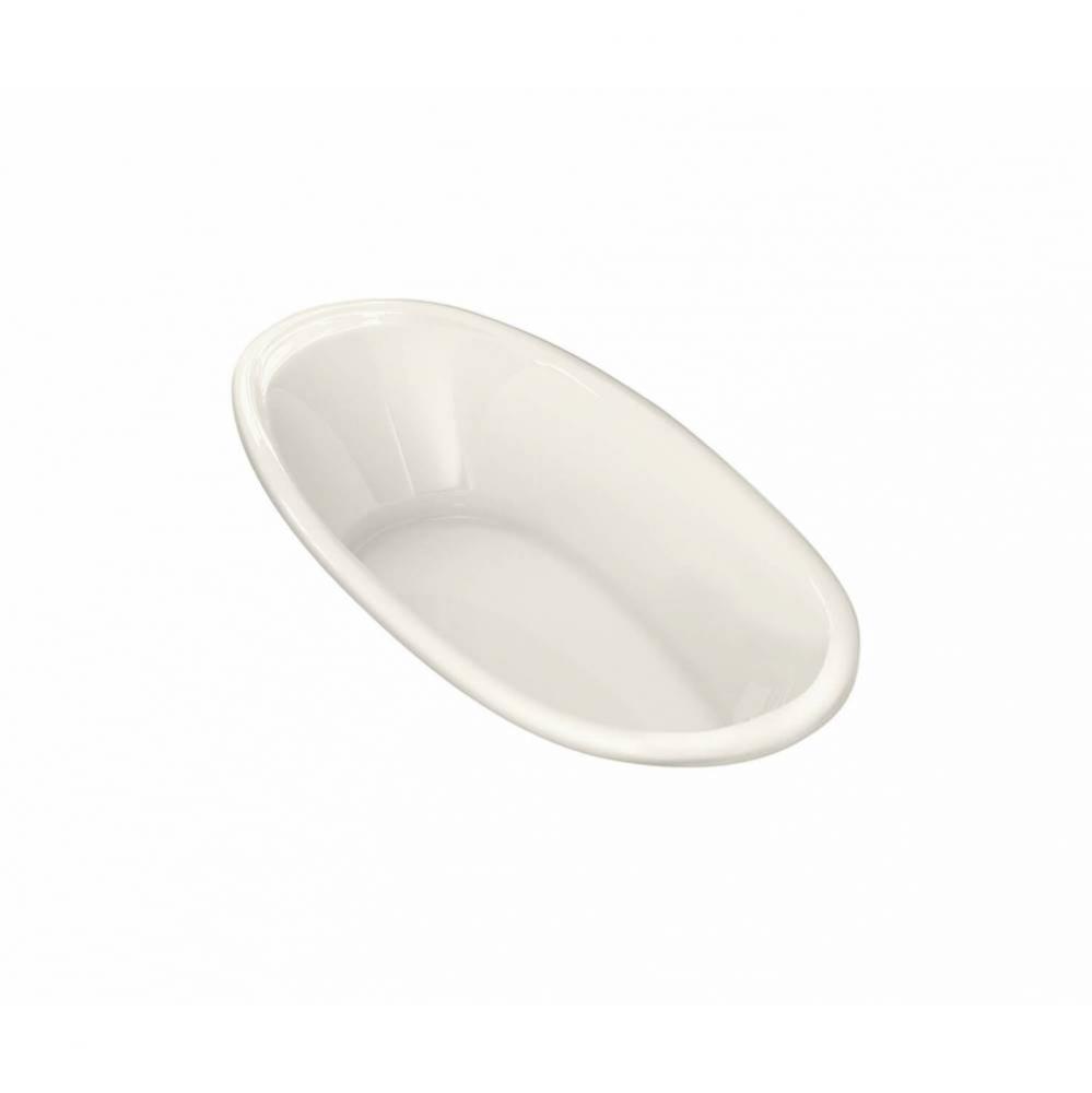 Saturna 6036 Acrylic Drop-in Center Drain Whirlpool Bathtub in Biscuit