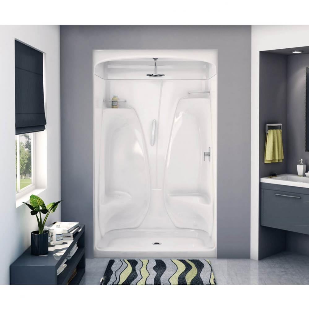 ACSHRSDM/LSDM/NSDM-48 48 in. x 33.25 in. x 88 in. 1-piece Shower with Left Seat, Center Drain in W