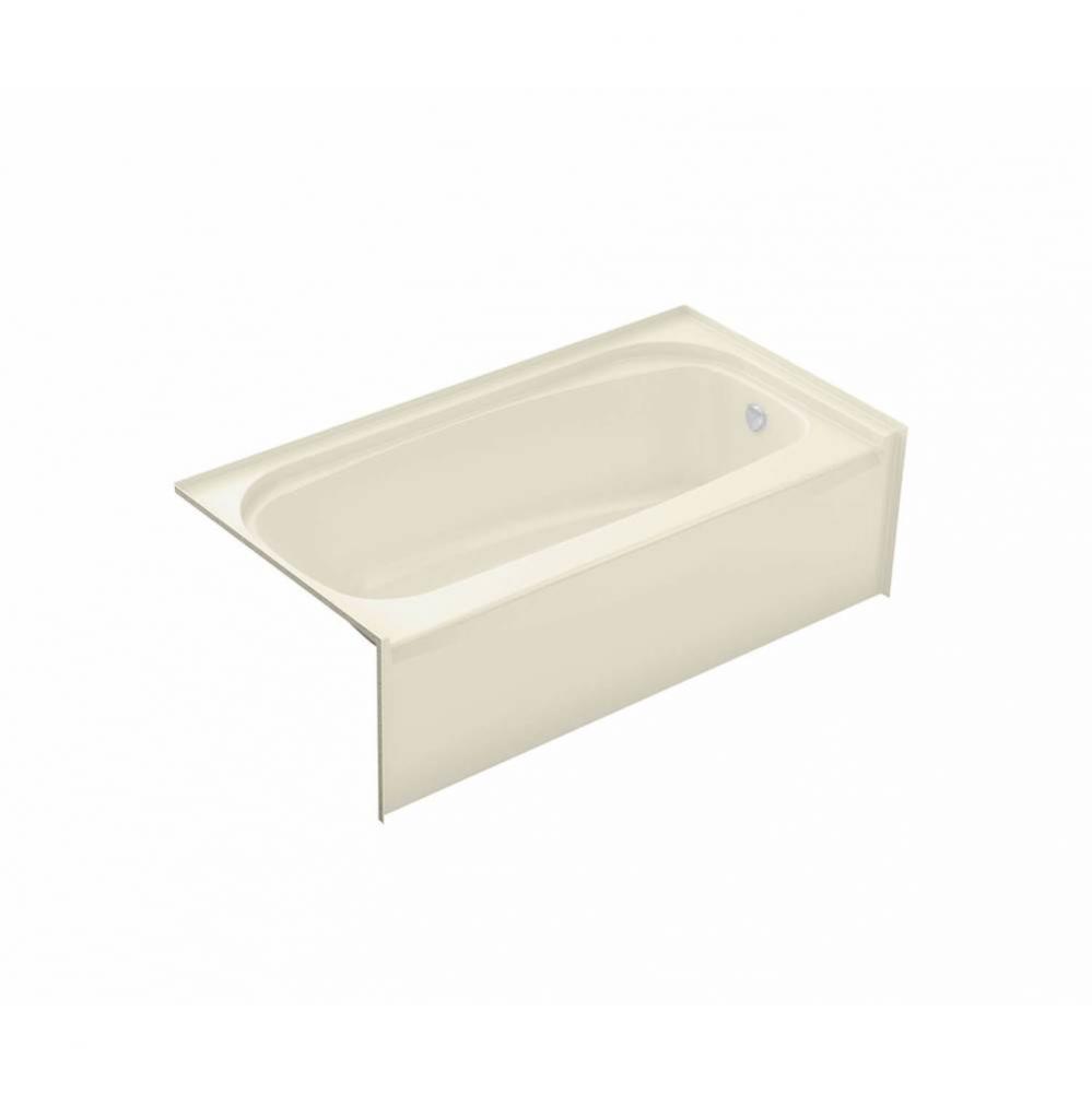 TOF-3060 59.75 in. x 29.875 in. Alcove Bathtub with Whirlpool System Right Drain in Bone