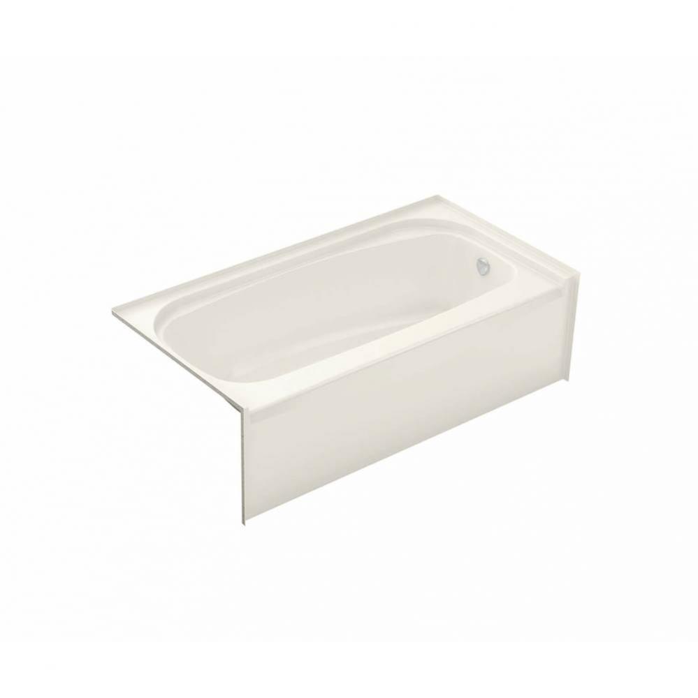 TOF-3060 59.75 in. x 29.875 in. Alcove Bathtub with Whirlpool System Left Drain in Biscuit