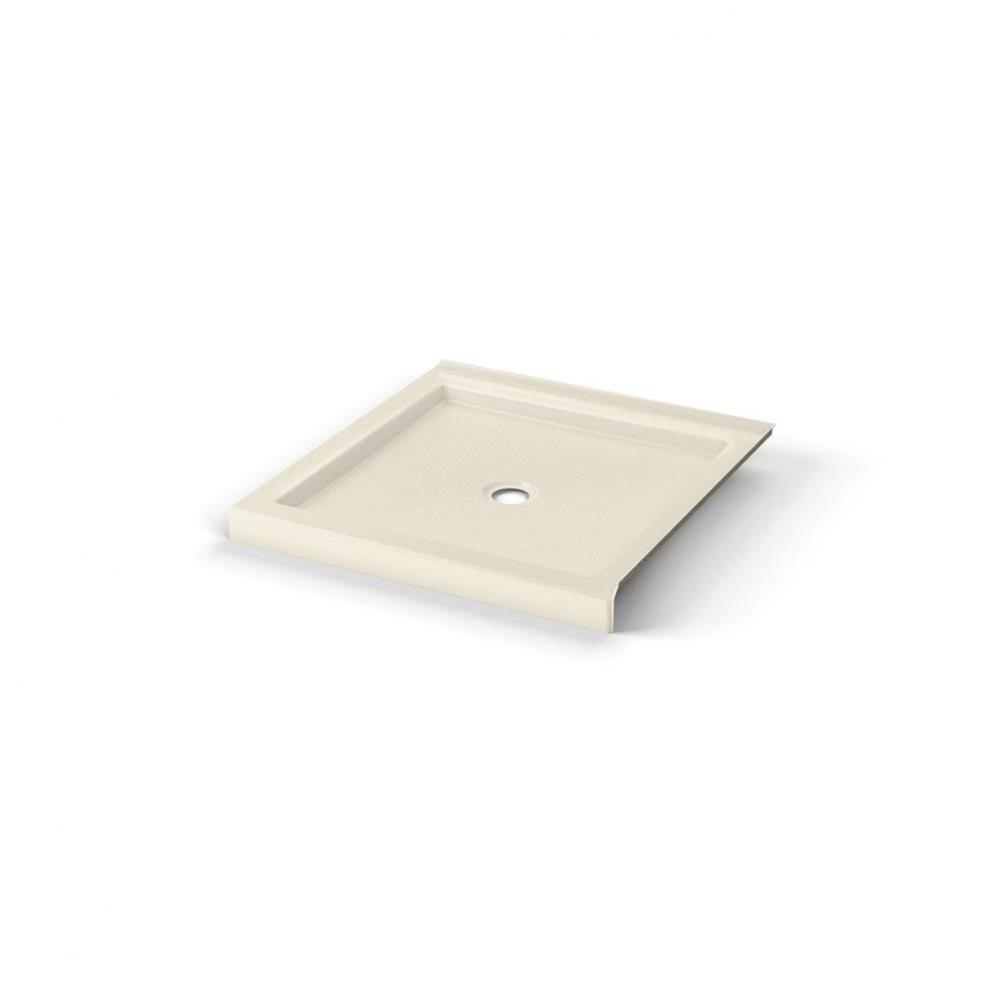 B3 Base 3636 Round Drain Stabili-T, Alcove Bone / Natural