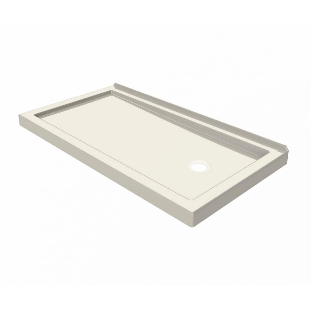 B3 Base 6032 Round Drain Wall-Mount Installation Biscuit