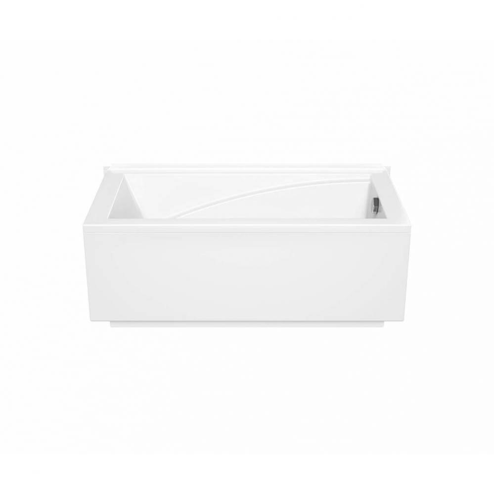 ModulR wall mounted (with armrests) 59.625 in. x 31.875 in. Wall Mount Bathtub with Right Drain in