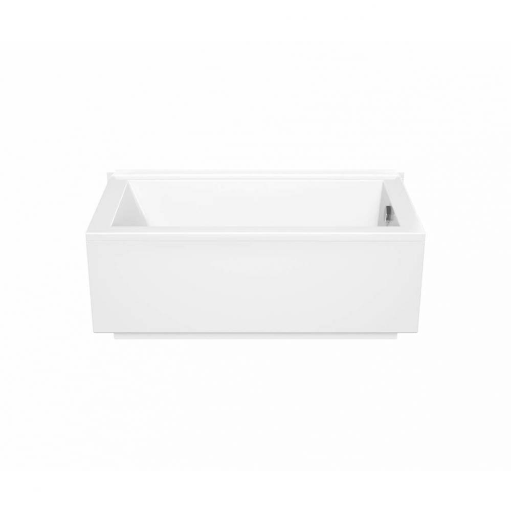 ModulR Corner left (without armrests) 59.625 in. x 31.875 in. Corner Bathtub with Left Drain in Wh