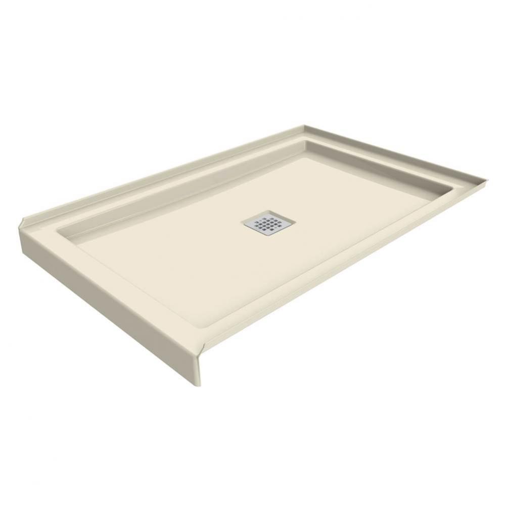 B3 Base 4836 Square Drain Alcove-Deep Installation Bone / Natural