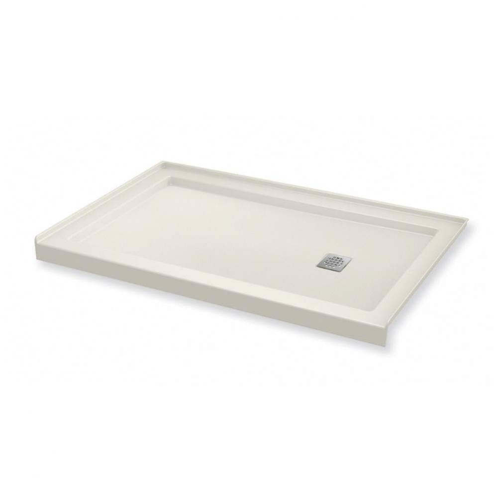 B3 Base 6032 Square Drain Stabili-T, Alcove Biscuit