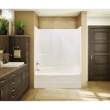 Maax 140101-003-002-002 - TSEA63 60 x 34 AcrylX Alcove Right-Hand Drain One-Piece Whirlpool Tub Shower in White