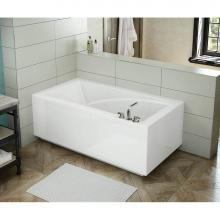 Maax 410008-000-001-102 - ModulR 6032 (With Armrests) Acrylic Corner Left Left-Hand Drain Bathtub in White