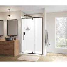 Maax 135325-900-283-000 - Uptown 45-47 x 76 in. 8 mm Pivot Shower Door for Alcove Installation with Clear glass in Dark Bron