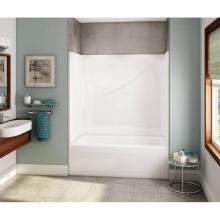 Maax 106057-000-002-002 - OPTS-6032 - Base Model AcrylX Alcove Right-Hand Drain One-Piece Tub Shower in White