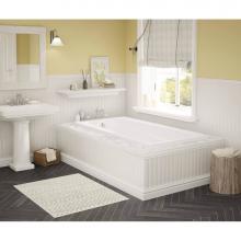 Maax 100104-003-001-000 - Timeless 72 x 36 Acrylic Alcove End Drain Whirlpool Bathtub in White