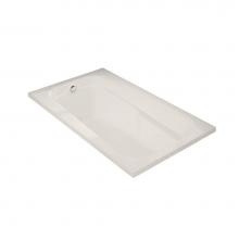 Maax 100103-003-007-000 - Tempest 60 x 36 Acrylic Alcove End Drain Whirlpool Bathtub in Biscuit