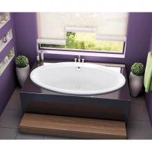 Maax 100028-003-001-000 - Tympani 72 x 42 Acrylic Drop-in Center Drain Whirlpool Bathtub in White