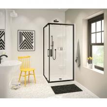 Maax 137447-900-340-000 - Radia Square 32 x 32 x 71 1/2 in. 6 mm Sliding Shower Door for Corner Installation with Clear glas