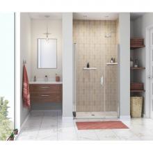 Maax 138270-900-084-101 - Manhattan 43-45 x 68 in. 6 mm Pivot Shower Door for Alcove Installation with Clear glass & Squ