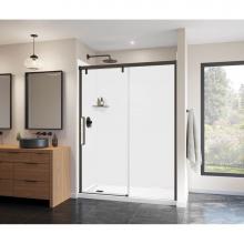 Maax 135324-900-283-000 - Uptown 56-59 x 76 in. 8 mm Sliding Shower Door for Alcove Installation with Clear glass in Dark Br
