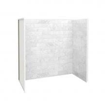Maax 103424-307-508-000 - Utile 6030 Composite Direct-to-Stud Three-Piece Tub Wall Kit in Marble Carrara