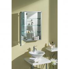 Maax 126524-801-084-000 - Element SV2030 20 in. x 5 in. x 30 in. Single View Beveled Edge Medicine Cabinet in Chrome