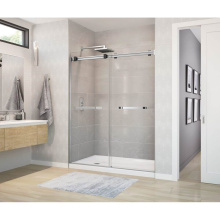 Maax 136272-900-350-000 - Duel 56-58.5 x 70.5-74 in. 8 mm Bypass Shower Door for Alcove Installation with Clear glass in Chr