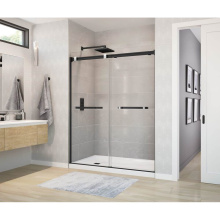Maax 136272-900-360-000 - Duel 56-58.5 x 70.5-74 in. 8 mm Bypass Shower Door for Alcove Installation with Clear glass in Mat