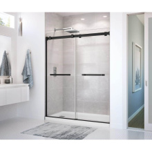 Maax 136272-900-340-000 - Duel 56-58.5 x 70.5-74 in. 8mm Bypass Shower Door for Alcove Installation with Clear glass in Matt