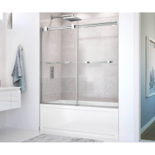 Maax 136270-900-280-000 - Duel 56-59 x 55.5 x 59 in. 8 mm Bypass Tub Door for Alcove Installation with Clear glass in Chrome