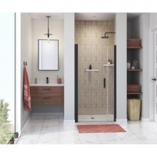 Maax 138268-900-340-100 - Manhattan 39-41 x 68 in. 6 mm Pivot Shower Door for Alcove Installation with Clear glass & Rou