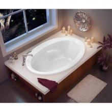 Maax 100021-003-001-000 - Twilight 60 x 42 Acrylic Drop-in End Drain Whirlpool Bathtub in White