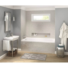 Maax 106201-L-103-001 - Pose 6032 IF Acrylic Alcove Left-Hand Drain Aeroeffect Bathtub in White