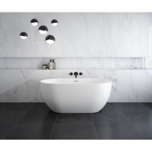 Maax 106877-000-240-000 - Tosca Matte 5932 Acrylic Freestanding Center Drain Bathtub in Matte White with Matte White Skirt