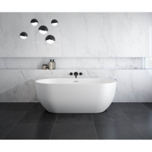 Maax 106879-000-240-000 - Tosca Matte 6732 Acrylic Freestanding Center Drain Bathtub in Matte White with Matte White Skirt