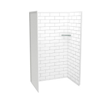 Maax 107459-301-526-000 - Utile 4832 Composite Direct-to-Stud Three-Piece Alcove Shower Wall Kit in Metro Tux