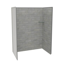 Maax 107464-312-505-000 - Utile 6036 Composite Direct-to-Stud Three-Piece Alcove Shower Wall Kit in Organik Clay