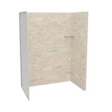 Maax 107464-312-507-000 - Utile 6036 Composite Direct-to-Stud Three-Piece Alcove Shower Wall Kit in Organik Loam