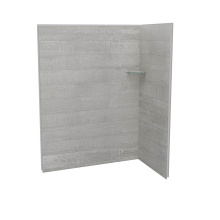 Maax 107466-304-516-000 - Utile 6036 Composite Direct-to-Stud Two-Piece Corner Shower Wall Kit in Factory Rough Vapor