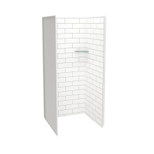 Maax 107479-301-526-000 - Utile 3636 Composite Direct-to-Stud Three-Piece Alcove Shower Wall Kit in Metro Tux