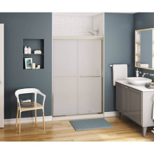 Maax 134563-978-305-000 - Kameleon 43-47 x 71 in. 6 mm Bypass Shower Door for Alcove Installation with Frosted glass in Brus