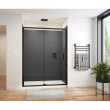Maax 135237-900-340-000 - Connect Pro 55.5-57 x 76 in. 6mm Sliding Shower Door for Alcove Installation with Clear glass in M
